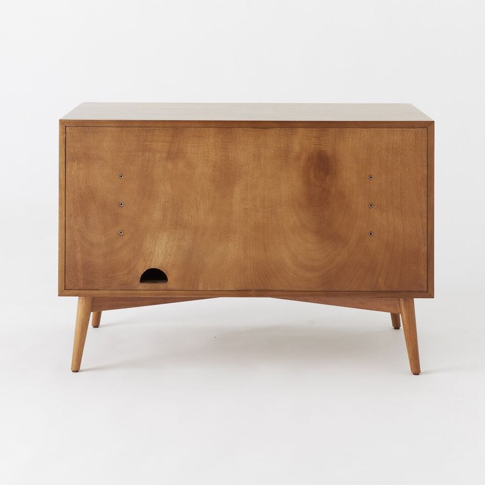 small mid century media console